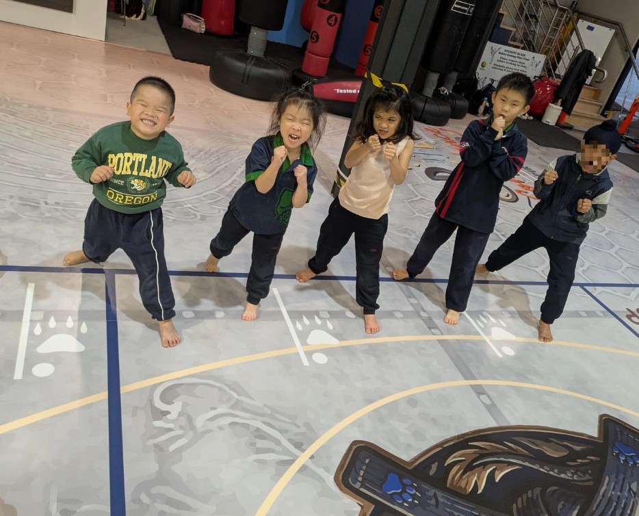Children enjoying martial arts training at KJ Martial Arts